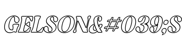 Elinga Outline Italic  Free Fonts Download