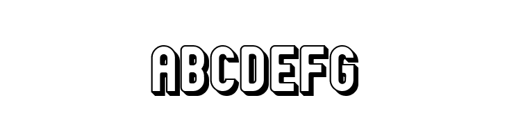 Zillah Modern Offset Outline  Free Fonts Download