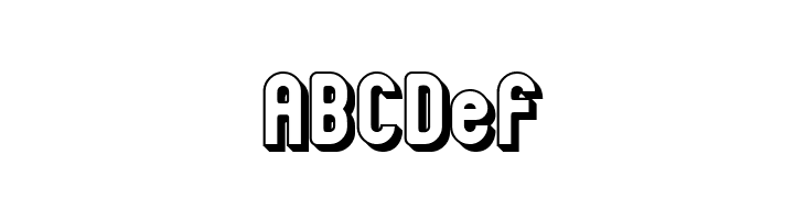 Zillah Modern Offset Outline  Free Fonts Download