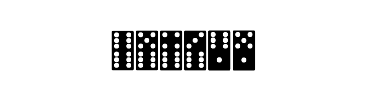 Dominoes  Free Fonts Download