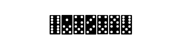 Dominoes  Free Fonts Download