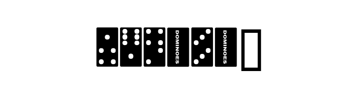 Dominoes  Free Fonts Download