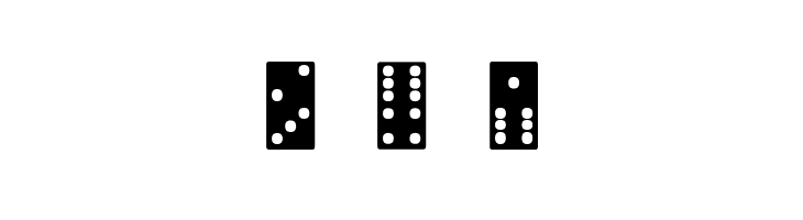 Dominoes  Free Fonts Download