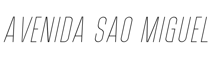 PostScriptum Thin Italic  Free Fonts Download