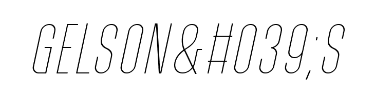 PostScriptum Thin Italic  Free Fonts Download