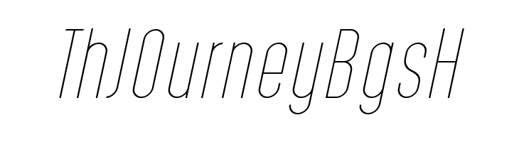 PostScriptum Thin Italic  Free Fonts Download