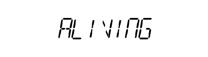 Digital Readout  Free Fonts Download