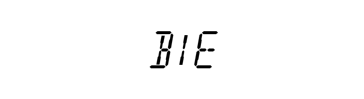 Digital Readout  Free Fonts Download