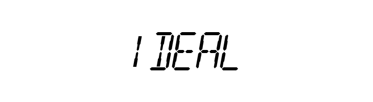 Digital Readout  Free Fonts Download