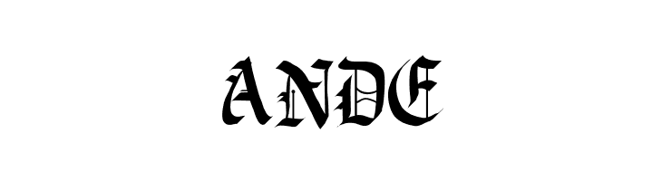 Blacklet-NormalBold  Free Fonts Download