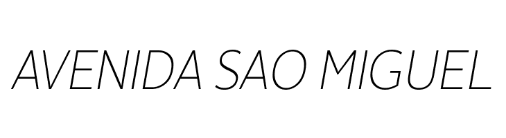 Avancement 2020 Thin Italic  Free Fonts Download