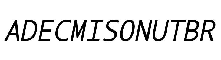 LT Asus Mono Italic  Free Fonts Download