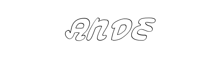 Magic Beans Outline Italic  Free Fonts Download