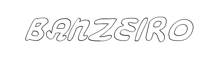 Magic Beans Outline Italic  Free Fonts Download