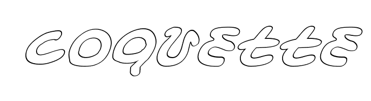 Magic Beans Outline Italic  Free Fonts Download