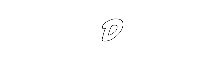 Magic Beans Outline Italic  Free Fonts Download