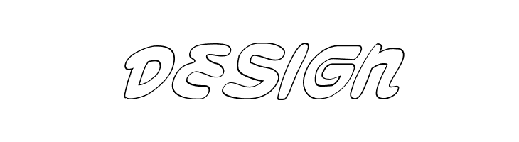 Magic Beans Outline Italic  Free Fonts Download