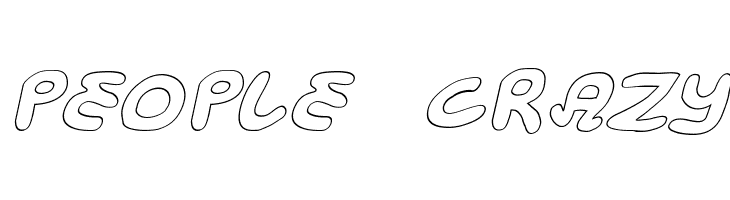Magic Beans Outline Italic  Free Fonts Download