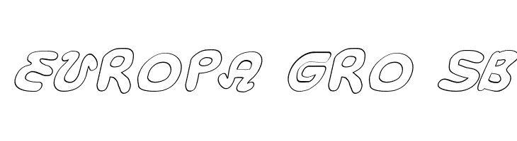Magic Beans Outline Italic  Free Fonts Download