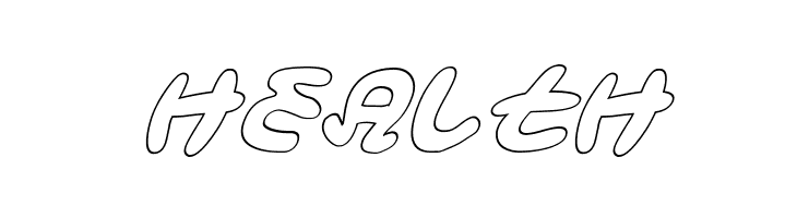 Magic Beans Outline Italic  Free Fonts Download
