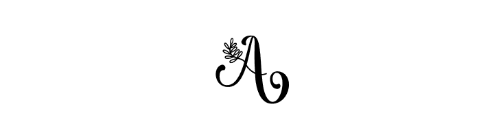 Albanian Olive Monogram 2  Free Fonts Download