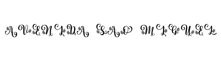 Albanian Olive Monogram 2  Free Fonts Download