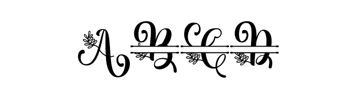 Albanian Olive Monogram 2  Free Fonts Download