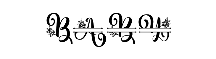 Albanian Olive Monogram 2  Free Fonts Download