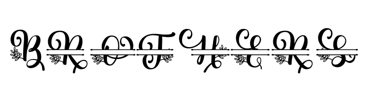 Albanian Olive Monogram 2  Free Fonts Download