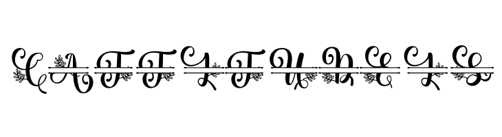 Albanian Olive Monogram 2  Free Fonts Download