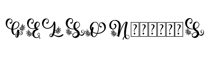 Albanian Olive Monogram 2  Free Fonts Download