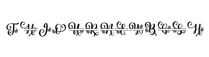 Albanian Olive Monogram 2  Free Fonts Download
