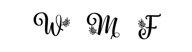 Albanian Olive Monogram 2  Free Fonts Download