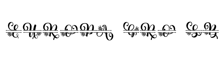 Albanian Olive Monogram 2  Free Fonts Download