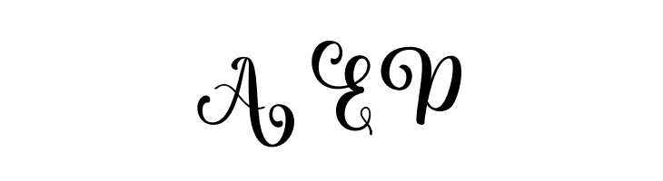 Albanian Olive Monogram 1  Free Fonts Download