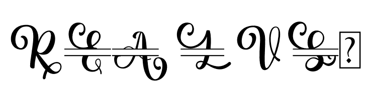 Albanian Olive Monogram 1  Free Fonts Download