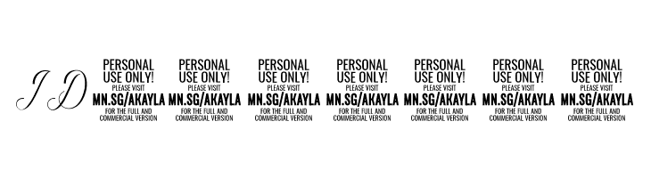 AkaylaScriptPERSONALUSE  Free Fonts Download