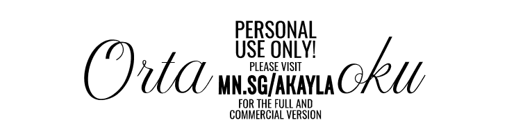 AkaylaScriptPERSONALUSE  Free Fonts Download