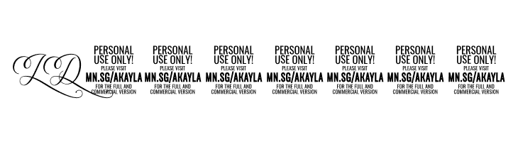 AkaylaScriptDecoPERSONALUSE  Free Fonts Download