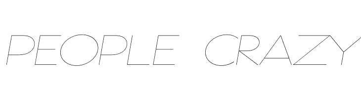 Gonzi Expanded PERSONAL USE Thin Italic  Free Fonts Download