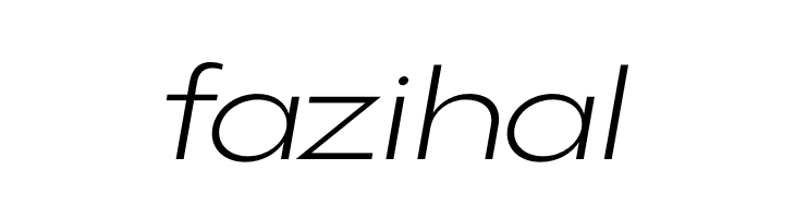 Gonzi Expanded PERSONAL USE Light Italic  Free Fonts Download