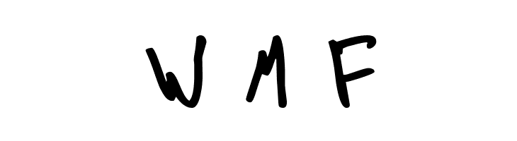 In his hands  Free Fonts Download