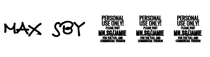 Jamie Handwriting Bold PERSONAL USE Regular  Free Fonts Download