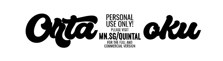 Quintal Script PERSONAL USE ONLY Bold  Free Fonts Download