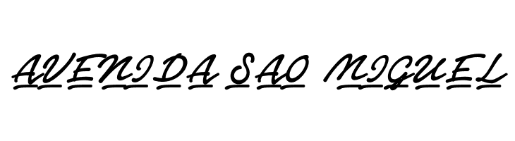 Notera 2 Underline PERSONAL USE Bold  Free Fonts Download