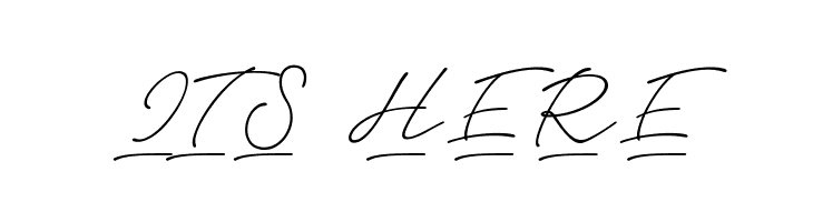 Notera 2 Underline PERSONAL USE Thin  Free Fonts Download