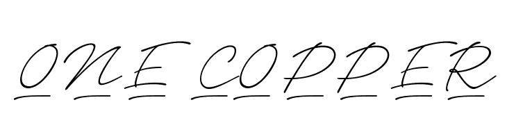 Notera 2 Underline PERSONAL USE Thin  Free Fonts Download