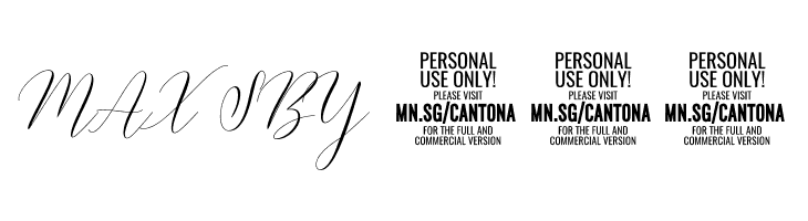 CantonaScript  Free Fonts Download