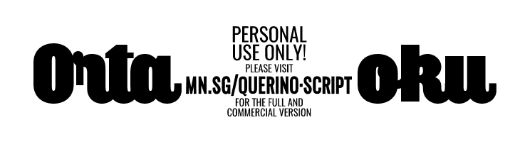 Querino Script PERSONAL USE  Free Fonts Download
