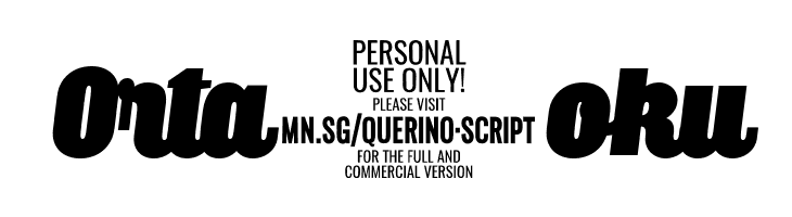 Querino Script Italic PERSONAL USE  Free Fonts Download